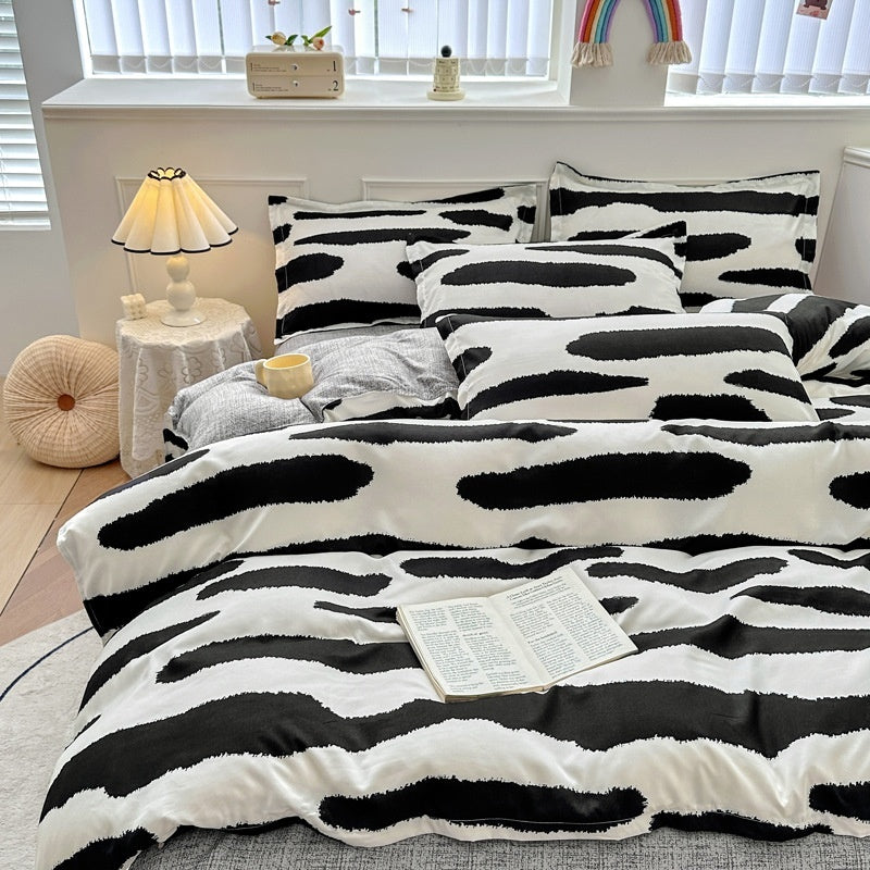 Sábanas minimalistas de algodón puro para el hogar