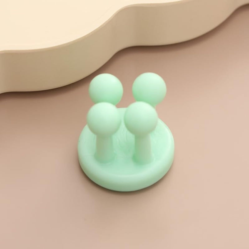 Silicone Toothbrush Holders - Multi-Function Waterproof Self-Adhesive Wall Hooks For Bathroom, Kitchen, Living Room, And Office