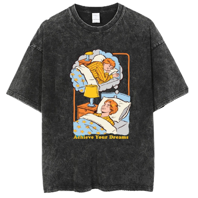 Washed and distressed T-shirt