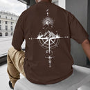 Printed men's casual fashion brand letter jersey T-shirt