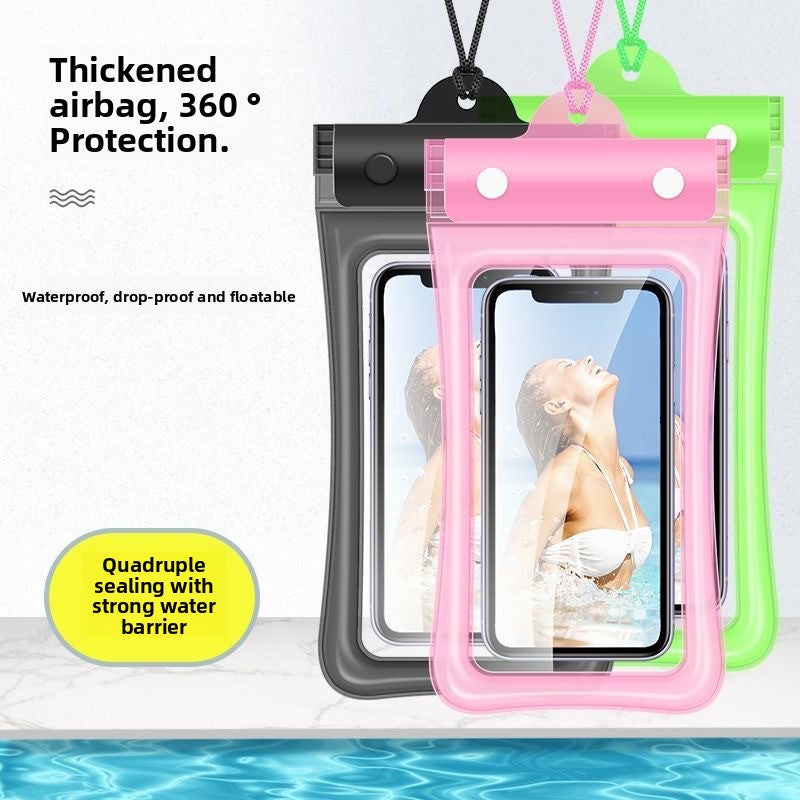 The waterproof bag of the mobile phone, sealed airbag and touch screen