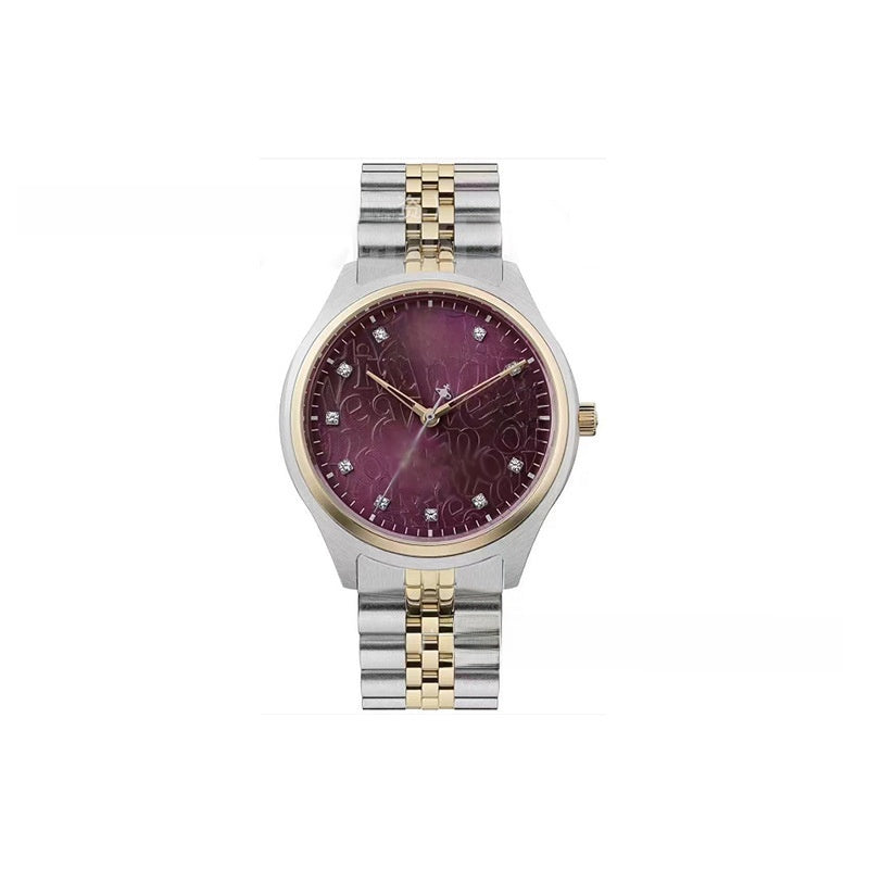 Pearl-set diamond style Saturn watch