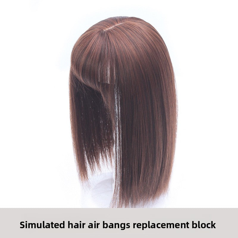 Wig Women's Air bangs replacement block