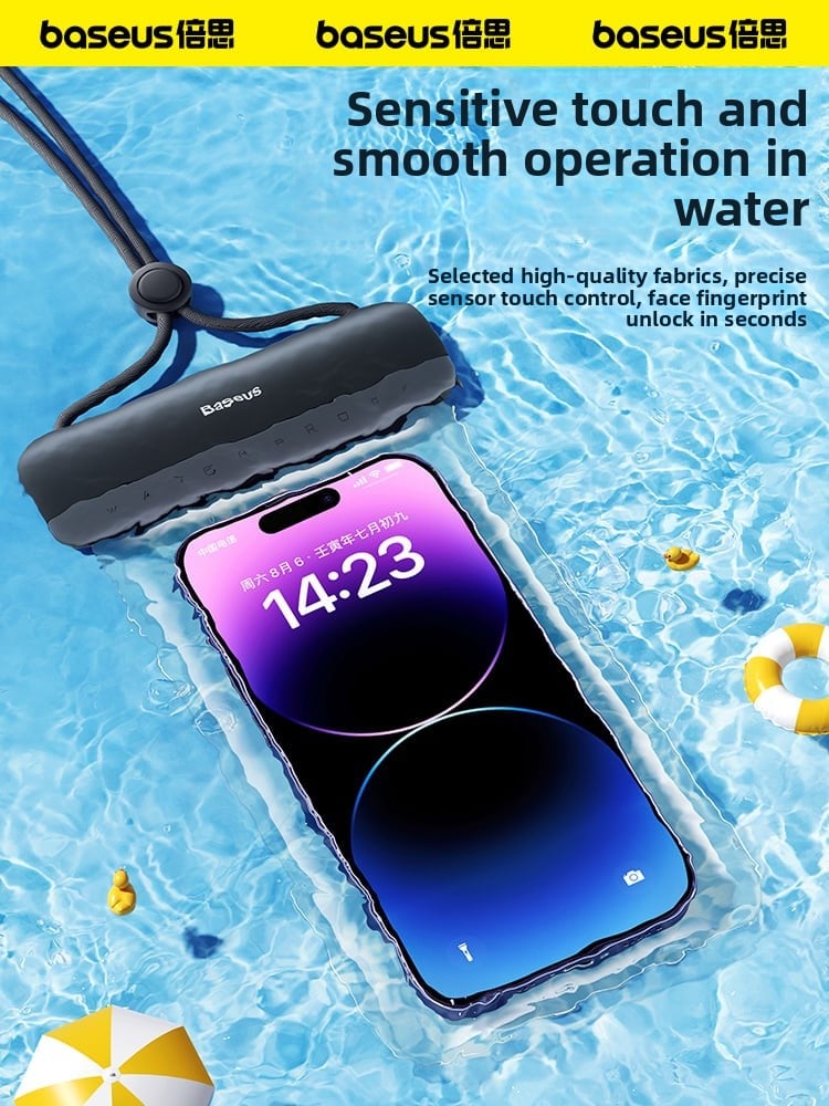 Baseus Mobile Phone Waterproof Bags with Touch Screen Swimming and Rafting Equipment Snorkeling Water Park Underwater Photography Waterproof Sets of Bags