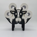 Cow Paper Holder Iron Tissue Stand