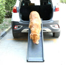 Foldable vehicle-mounted pet ladder