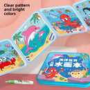 Kids Reusable Water Drawing Book Magic Painting Toy