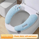 Thickened Fleece Toilet Seat Universal Paste