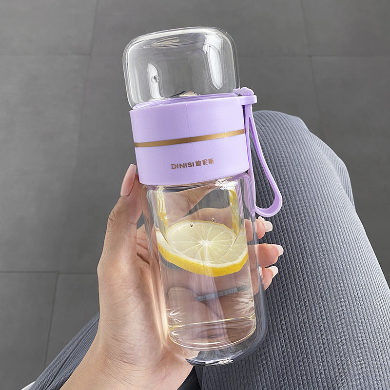 Double-Layer Insulated Glass Tea Cup