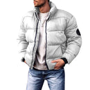 Men's Stand Collar Thickened Polyester Cotton Jacket