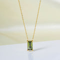 Stainless Steel Zircon Necklace