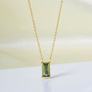 Stainless Steel Zircon Necklace