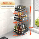 Adjustable Rotatable Metal Kitchen Spice Storage Rack