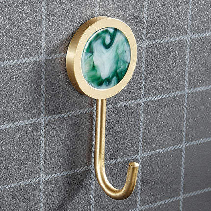 Brass Hat-and-coat Drilling Adhesive Hanging Storage Hook