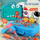 Children's Toy Electric Drill DIY Repair Screw Tool Box
