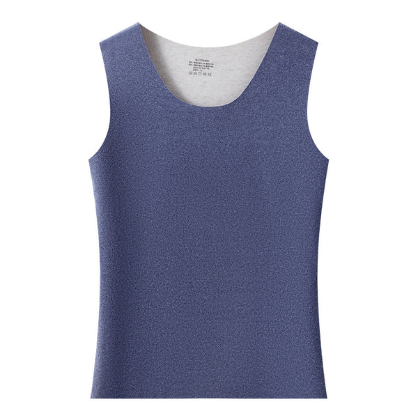 Wool and silk thermal vest for men