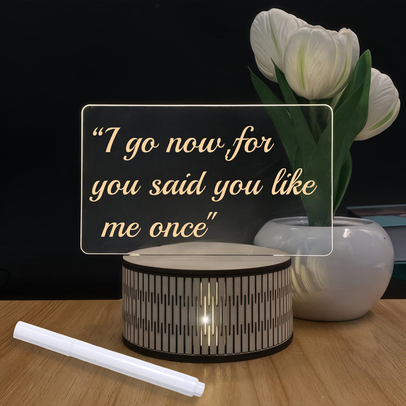 LED lamp memo board bedside lamp