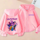 Kids KPop Demon Hunters Fleece Zipper Hoodie