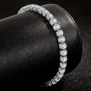 925 Silver Moissanite Tennis Chain Bracelet Necklace