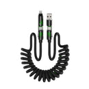 Light Beam Spring Four-in-One Mobile Phone Charging Cable