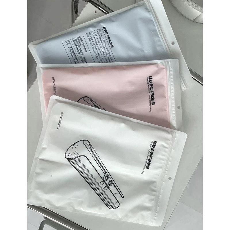 Portable Silicone Heat Protection Bag for Hair Styling Tools