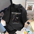 Trendy Summer Bear Print Loose T-Shirt