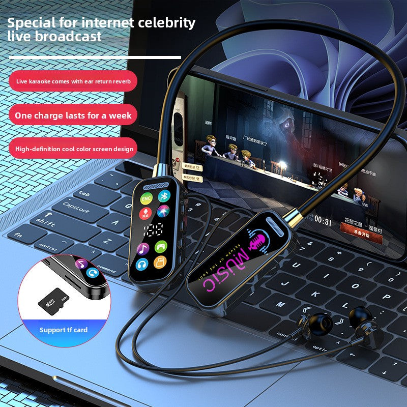 Wireless Bluetooth Headset with Color Screen