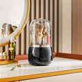 Rotating Makeup Brush Storage Bucket with Dust-Proof Design