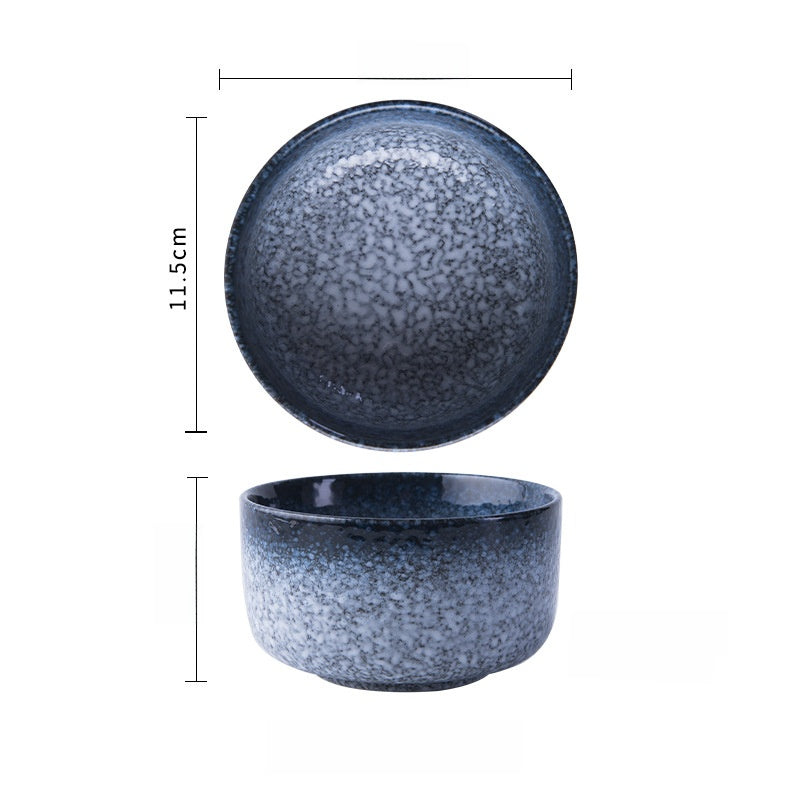 Japanese-Style Porcelain Rice Bowl