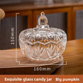 Glass Storage Jar with Lid for Candy Makeup Brush Tea