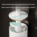 Disposable Wall-mounted Toilet Brush with Replaceable Heads