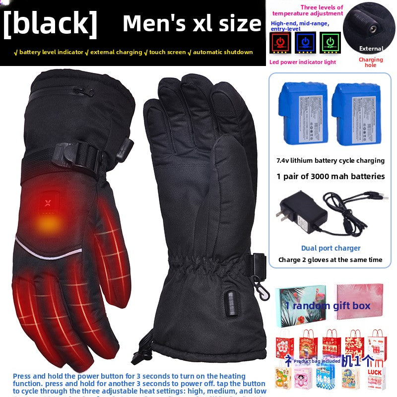 Heated gloves.