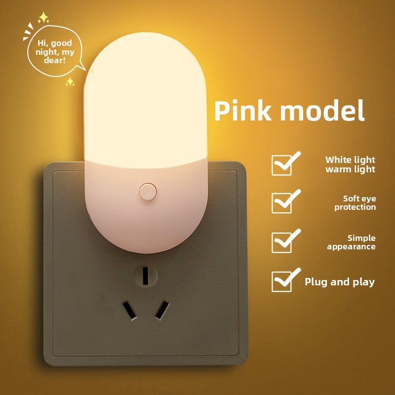 Mini Plug-In LED Night Light for Bedroom