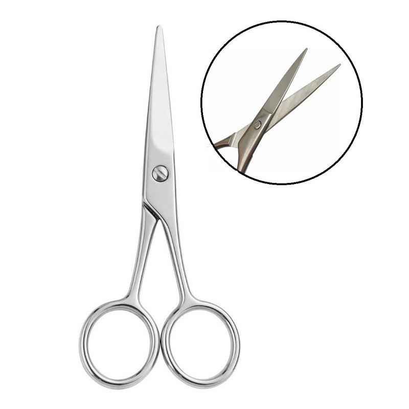 Beard Care Kit 9-Piece Set with Comb, Brush, Scissors, and Grooming Products