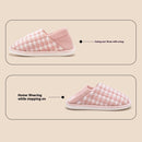 Women's Spring And Autumn Lightweight Bag Heel Warm Double Wear Indoor Cotton Slippers