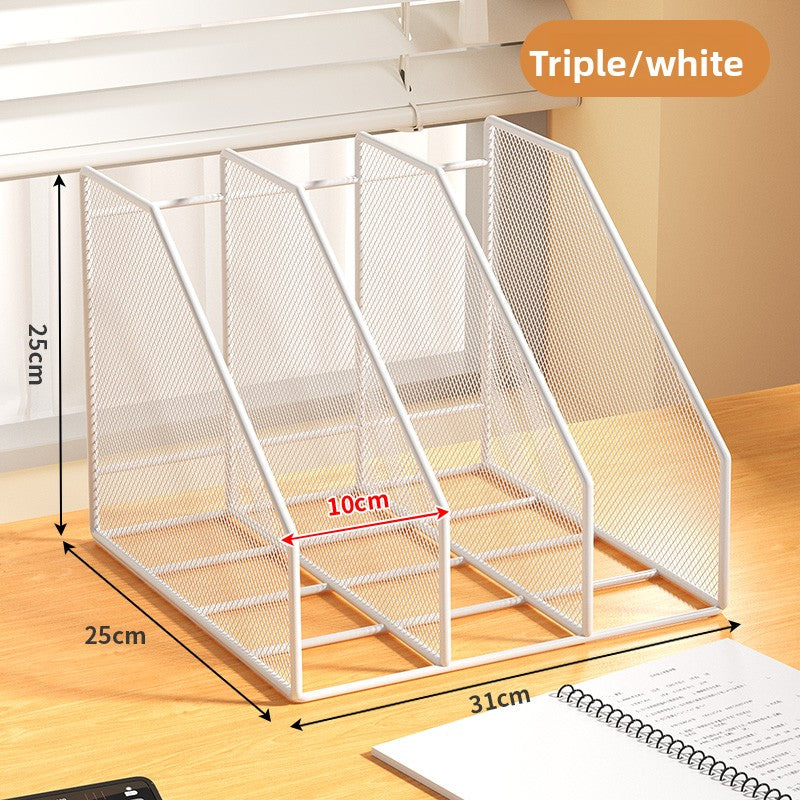 Metal File Organizer Office Document Storage Rack