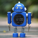 Metal Robot Luminous Alarm Clock