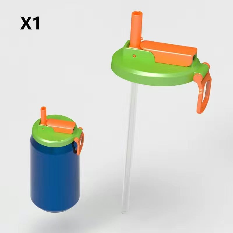Creative new straw soda can lid cola can