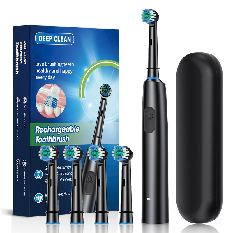 Rotating Electric Toothbrush with 5 Modes and Soft Bristles