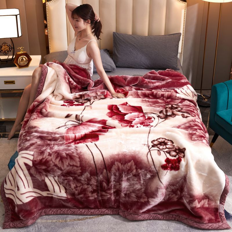 Thickened Raschel blanket