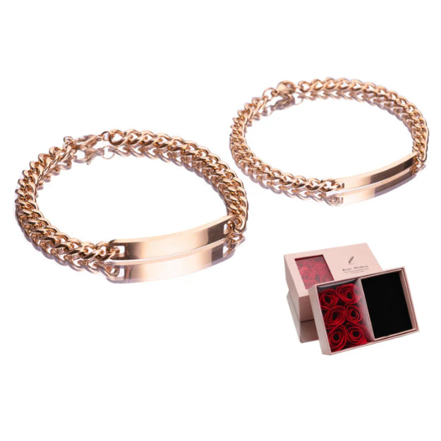 Titanium steel 18K high-quality gold-plated bracelet