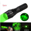 Portable Mini Flashlight LED ZOOM Torch Hunting Zoomable Flashlight Torch Light