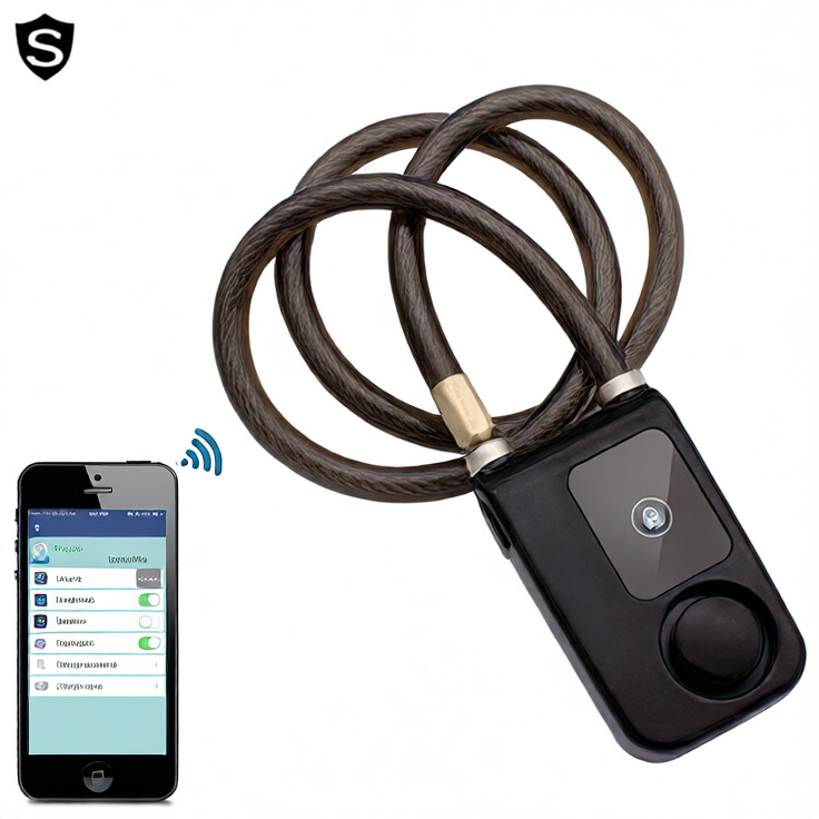 Smart Bluetooth Steel Wire Bike Lock
