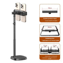 Mobile Phone Stand Desktop Selfie Foldable And Hoisting Double Rod
