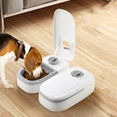 Comedero automático para mascotas, dispensador de comida inteligente para gatos y perros, temporizador, tazón de acero inoxidable, suministros para mascotas.