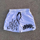 Printed Trendy Casual All-match Mesh Summer Shorts