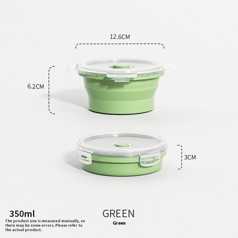 Travel Outdoor Silicone Folding Lunch Box